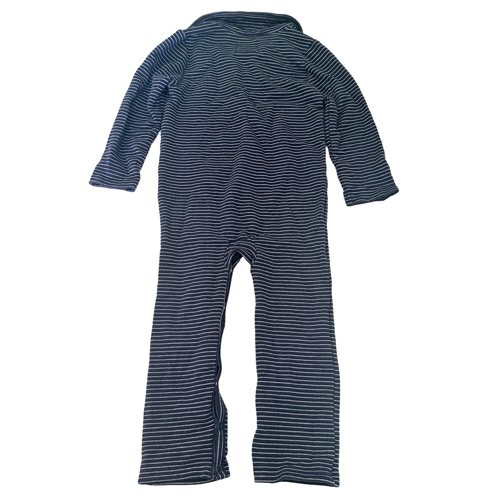 Little Sleepies Play Classic Navy Stripes Romper 2T - Picture 6 of 6
